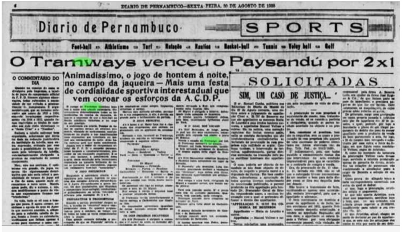 Primeiro amistoso inter-estadual